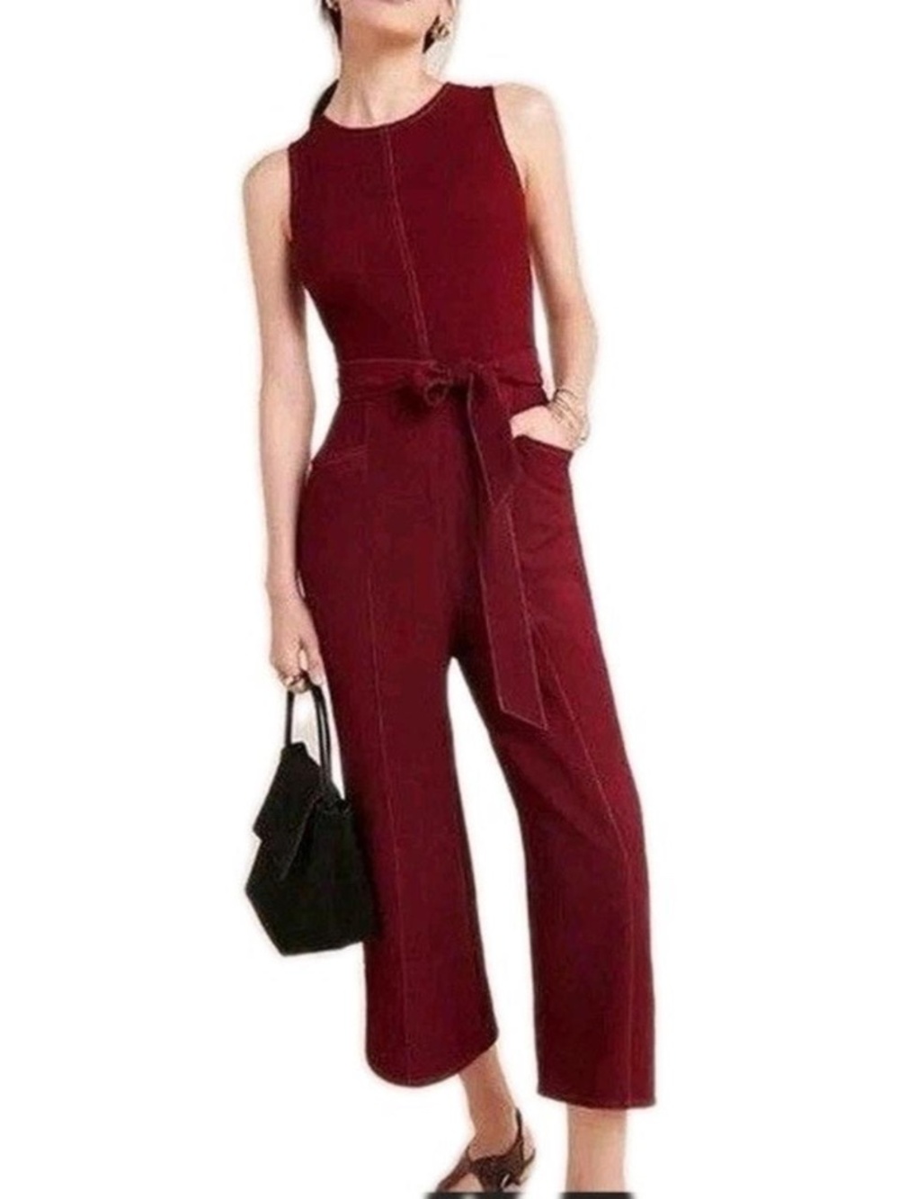 Greylin Wine Jumpsuit
